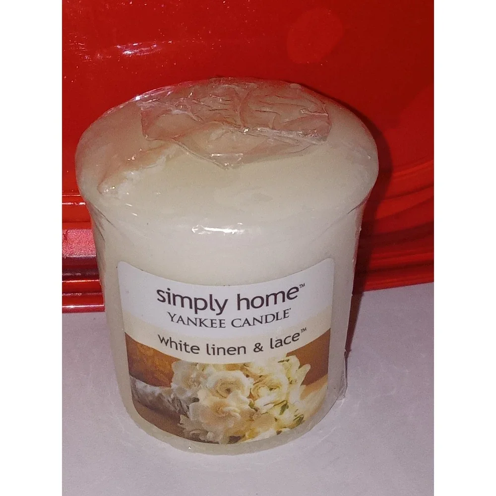 Simply Home Yankee Candle White Linen & Lace Tarts & Votives Wax Melt Retired